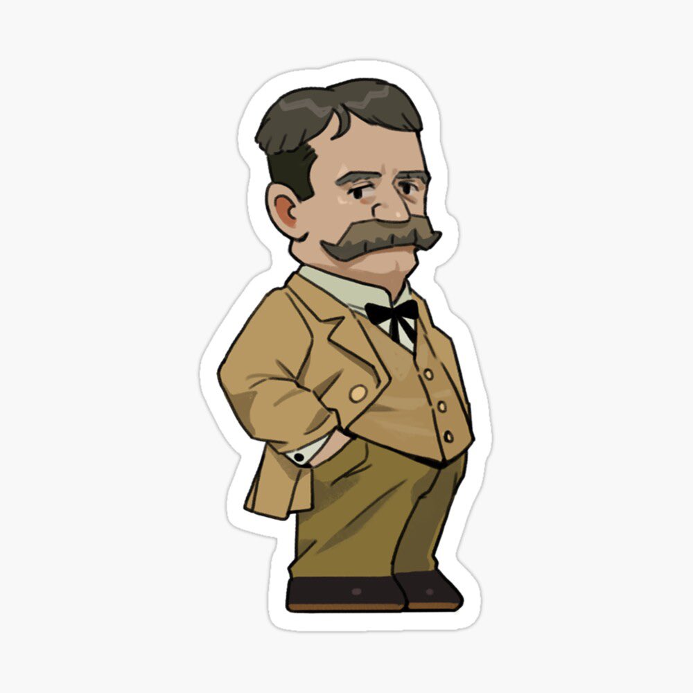 onlyanilov's tweet photo. Daniel Burnham at El Granada #ElGranada, #DanielBurnham #cityplanner,, #california, #character, #cartoon, #sticke, #cute https://t.co/da70m6wWxM
