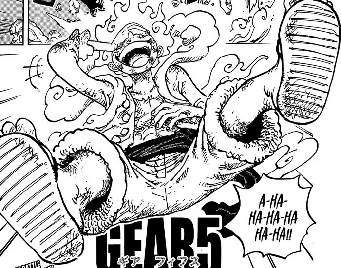 #ONEPIECE1044
I've been thinking alot about how Oda NEVER leaves Luffy's shirt/vest white like this, which means Gear 5 changes more than just Luffy's hair. 