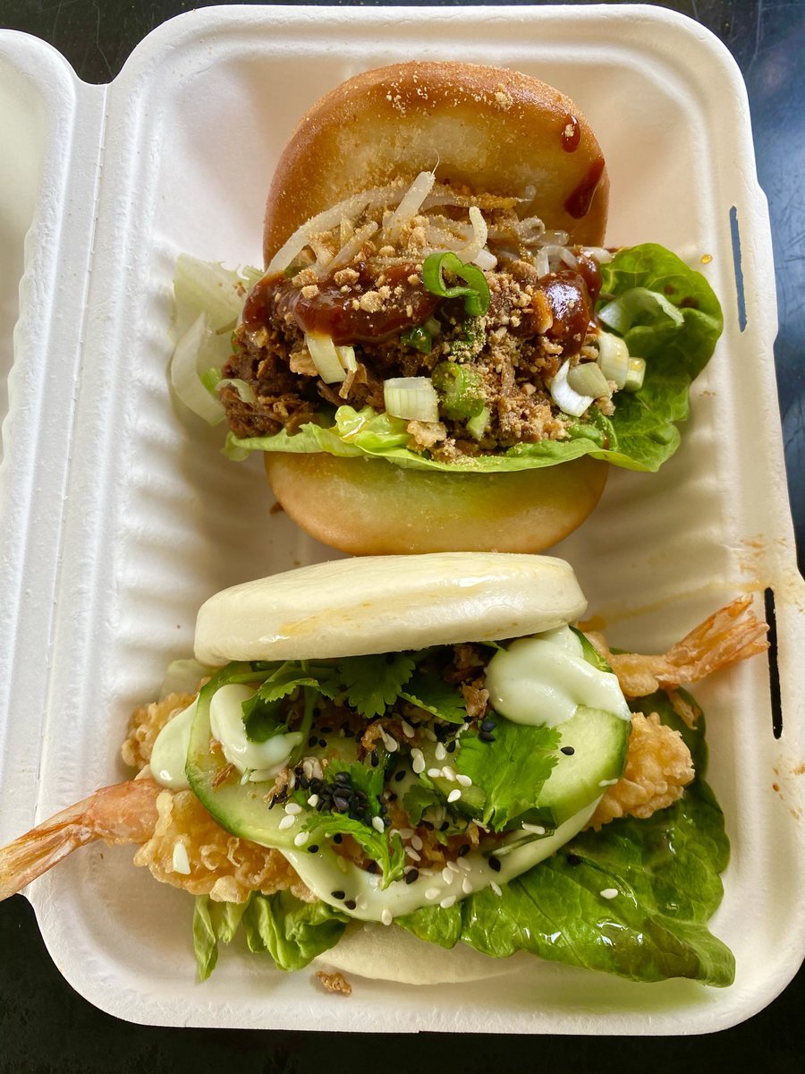 Doesn’t have to be vegan to love out crispy Tofus lunch box ! And Bao 😋😋😋😋💖💥#bao  #lunchbox #vegan  #vegitalian