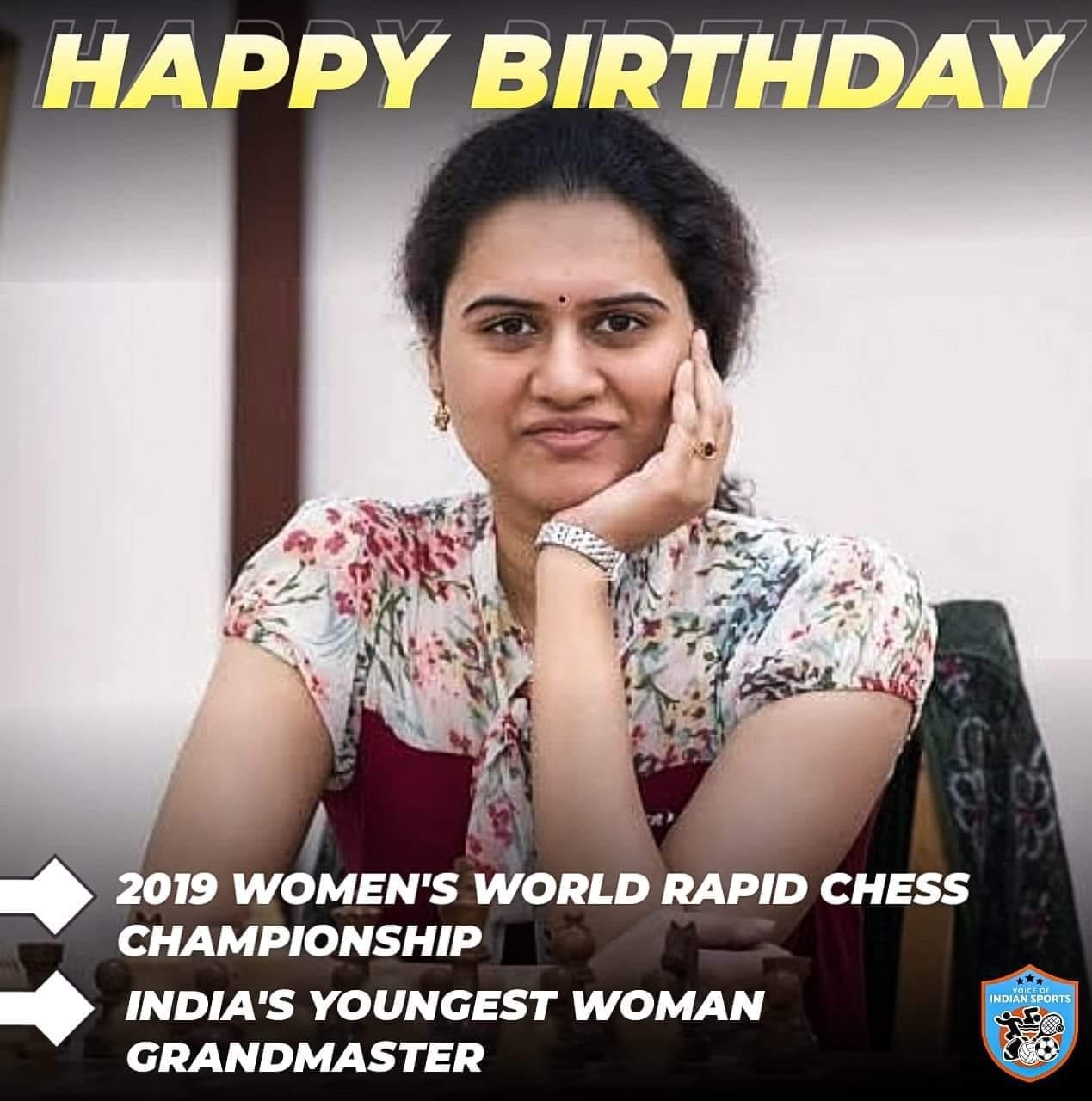 Happy Birthday to Padma Shri and Arjuna Awardee, Koneru Humpy  