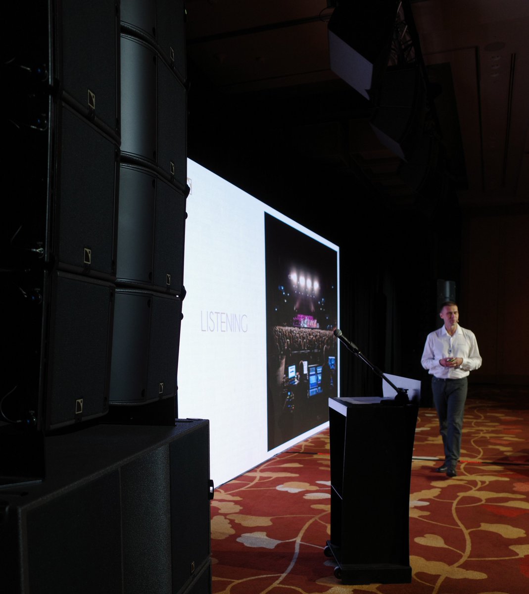 L_ACOUSTICS's tweet photo. Certified Provider #ConceptSystemsTechnologies held a special listening demo of L-ISA/K3 in #Singapore. APAC CEO Tim Zhou, Director of Application Alvin Koh &amp; Director of Sales David Cooper presented while D. Juhasz and G. Henderson shared insights on #thefutureofsound. https://t.co/d71yTZ9ixJ