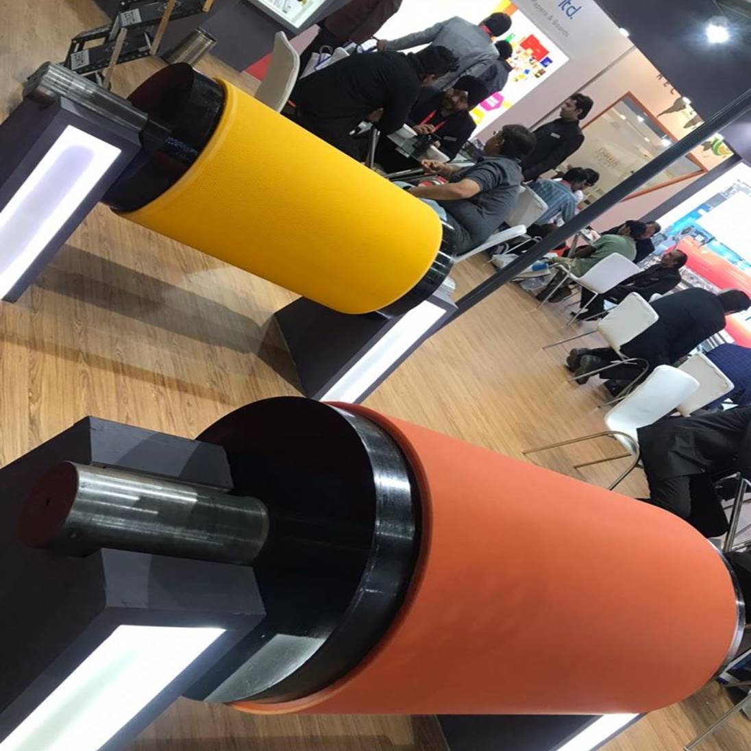 ZENITHROLLERS's tweet photo. Some glimpses of our PU covering rollers launch for the very first time in India at Paperex show 2019 held at Pragati Maidan, New Delhi under the guidance of Dr. Benno Bader Technical Director of Zenith Rollers. 
.
.
#zenith #puroller #paper #paperex #papermills #printingindustry https://t.co/IxgZgi1HKI