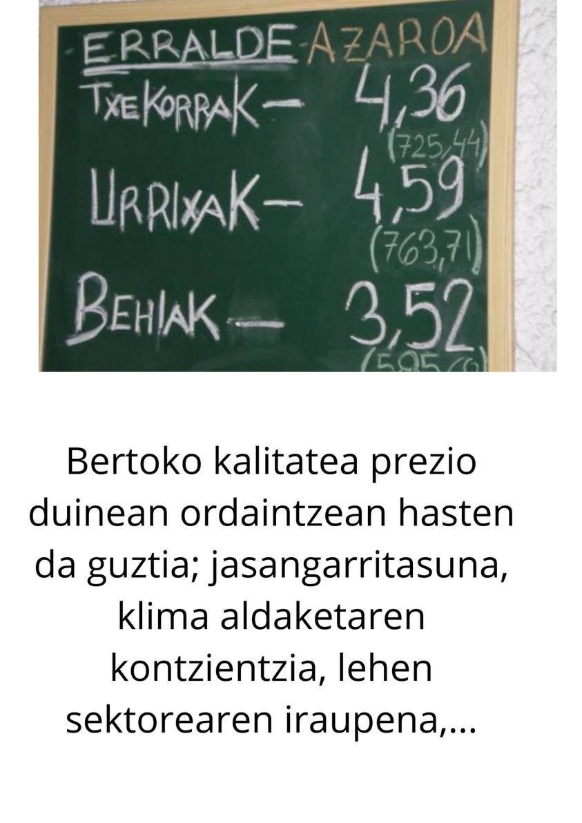 EnekoEgibar's tweet photo. Merkatuan mezu eta eredu propioa edukitzeak, seguruenik,  "haragia sutan" ipintzea ekiditzen du.
Bidea ez da erraza, baina, eredu propioarena da bidea.
Eneko Egibar Artola. https://t.co/ZU41xzASB5