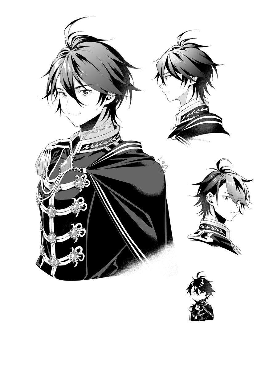 『薄幸な公爵令嬢(病弱)に、残りの人生を託されまして』 コミカライズ キャラ絵ちょっと出し その2
本作品の皇子さま イザーク・ナジェド 