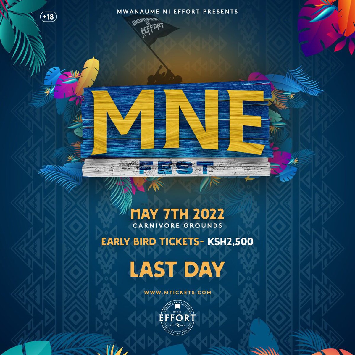 Mollage_'s tweet photo. It’s the last day to secure your early bird tickets to see Rema live at The Carnivore. Early bird ticket sales close at 11.59pm on the dot tonight. Advance and VIP tix go live from tomorrow. Only on Mtickets https://t.co/4VFNuprTXM

#MNEFest https://t.co/nDfFNEyPBl