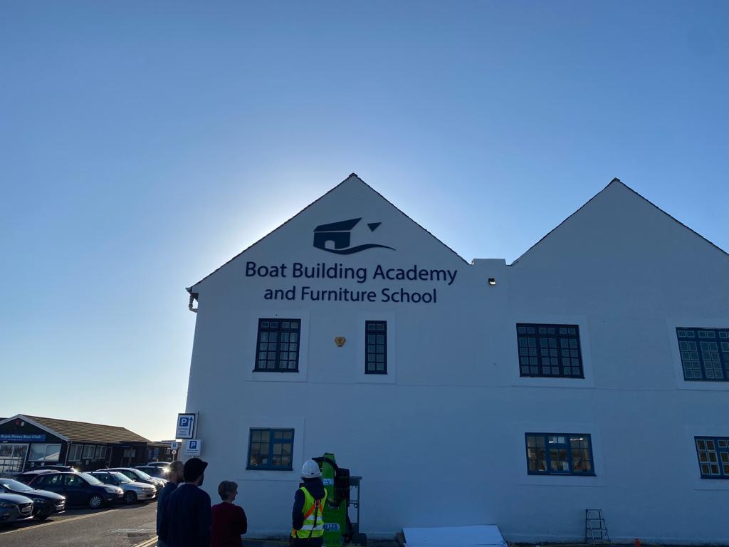 creativesoluk's tweet photo. @boatbuilding now have their new signage! Now standing proud on the beachfront of Lyme Regis, it was great to admire the handywork of our team whilst enjoying a @BabooGelato Ice cream.

https://t.co/lLgDwvf99s

#lymeregis #Dorset #branding #signage #sunshine https://t.co/A8TUux384p