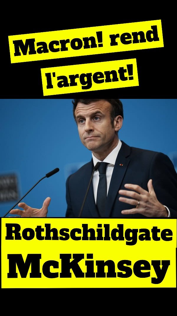 JeuneGarde34's tweet photo. REND L'ARGENT 
#RothschildGate 
#McKinseyGate 
#AlstomGate https://t.co/ZMBgYEl2wb