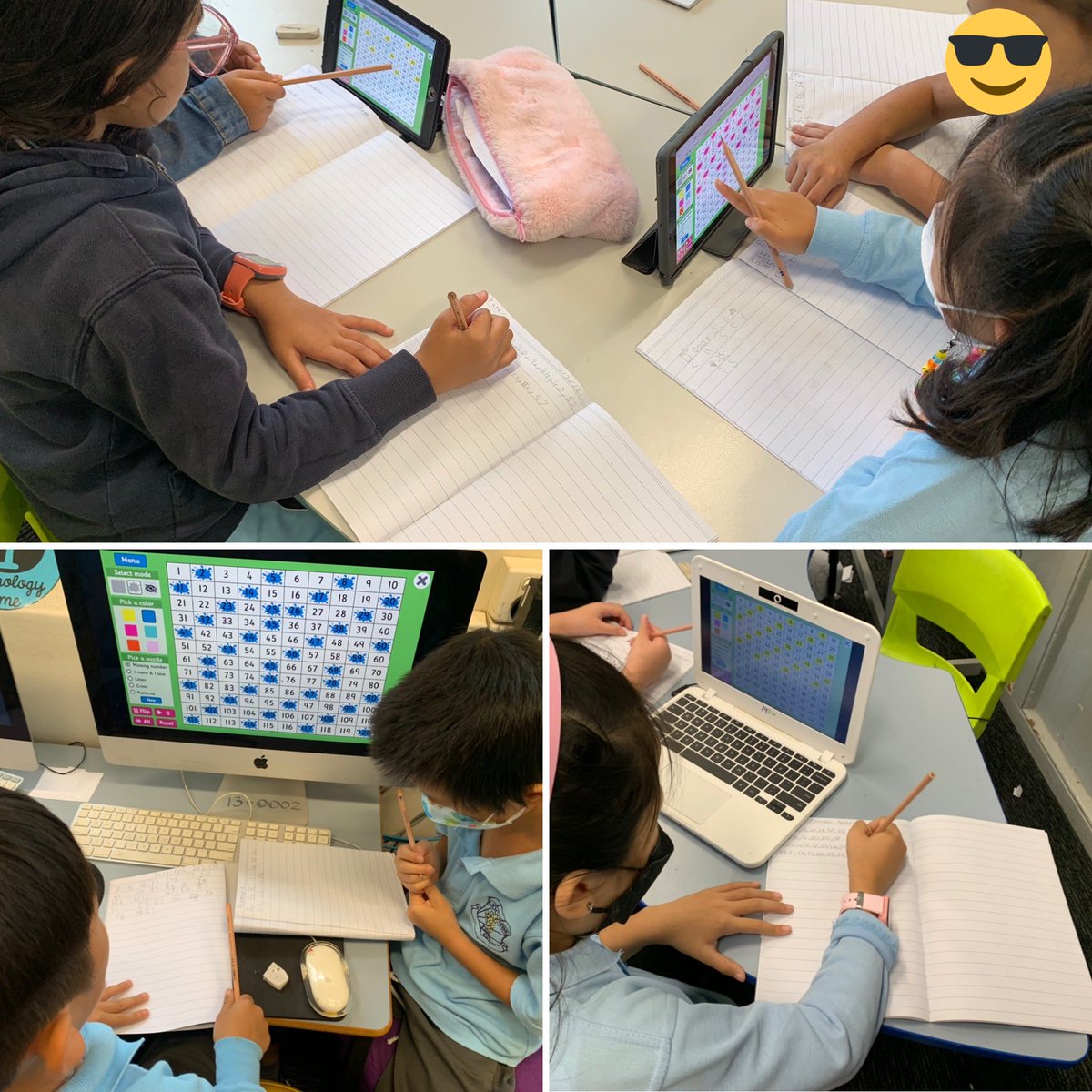 RoaHendy's tweet photo. Students just love #paintthesquares, such a versatile resource! 2F used it to help create their own number patterns starting from any number. We then chose our best patterns to share on our Number Talk wall #2Firewheel #proudteacher #stage1maths #numbertalk https://t.co/MRRFHfzZdP