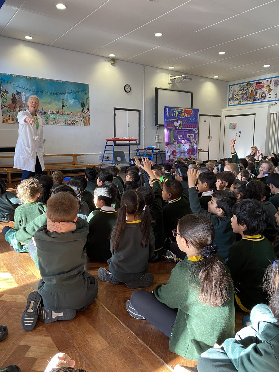 Thank you to Karen from Fizz Pop Science for an amazing collective worship this morning. The children were excited, engaged and thoroughly enjoying scientific concepts. <a href="/FizzPopNW/">karen Nolan</a> <a href="/ElmridgeScience/">Science at Elmridge</a>