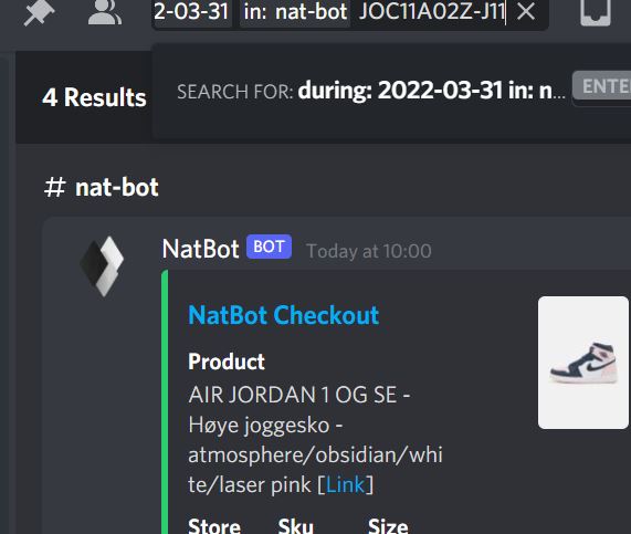 bitsjbangerbj's tweet photo. WoW
NB 550: 109 checkouts
Atmosphere: 5 Checkouts (extreme low stock)

(still looking for a zala proxy provider)

@Lunar_Cooks 
@NATAIOBOT 
@natbot_success https://t.co/StHwR0YbrR