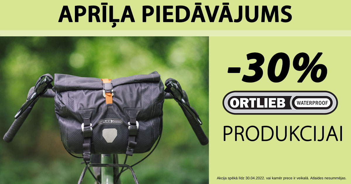 Ja gatavojies doties pirmajā pavasara laivu braucienā 🚣‍, vai tālākā pārgājienā ar velosipēdu 🚵‍, vai saullēkta izbraucienā ar sup dēļiem ☀️, tad tev ir iespēja iegūt daļu no nepieciešamā ekipējumu ar lielisku atlaidi, visai Ortlieb produkcijai – 30%.🥳🎉