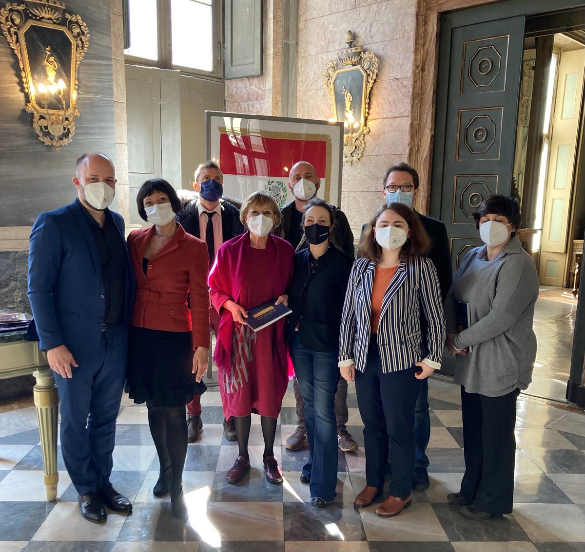 LUCIassociation's tweet photo. LUCI team @MarkBurtonPage and Anna Hupcejova met with the Councilor of Culture in Turin Rosanna Purchia and staff for International Relations and Culture of beautiful @twitorino to discuss future cooperation! #LUCInetwork #urbanlighting https://t.co/DUjcN1WzEO