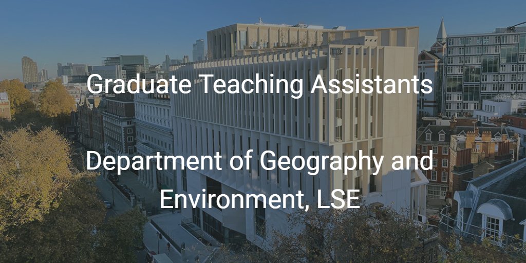 LSE Geography & Environment on Twitter "We are now accepting