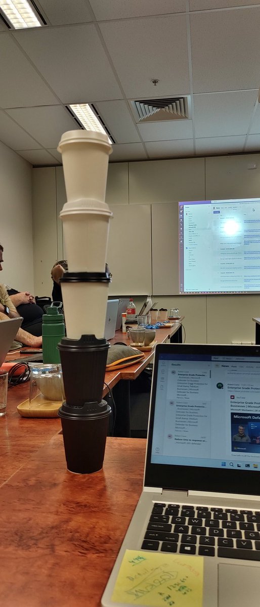 clintvs's tweet image. Big day today glad the coffee shop was close.  #MSP #M355 #CIAOPS #Coffee #Training