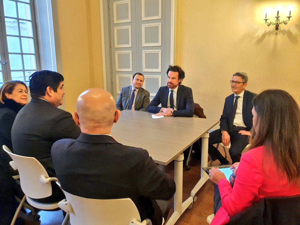 sciencespo's tweet photo. The President of Costa Rica, @CarlosAlvQ, is at Sciences Po to discuss major international issues: the fight against the pandemic, the fight against global warming, the issue of peace in the world and the crisis of multilateralism. cc. @MathiasVicherat https://t.co/Zn00pBvMxU