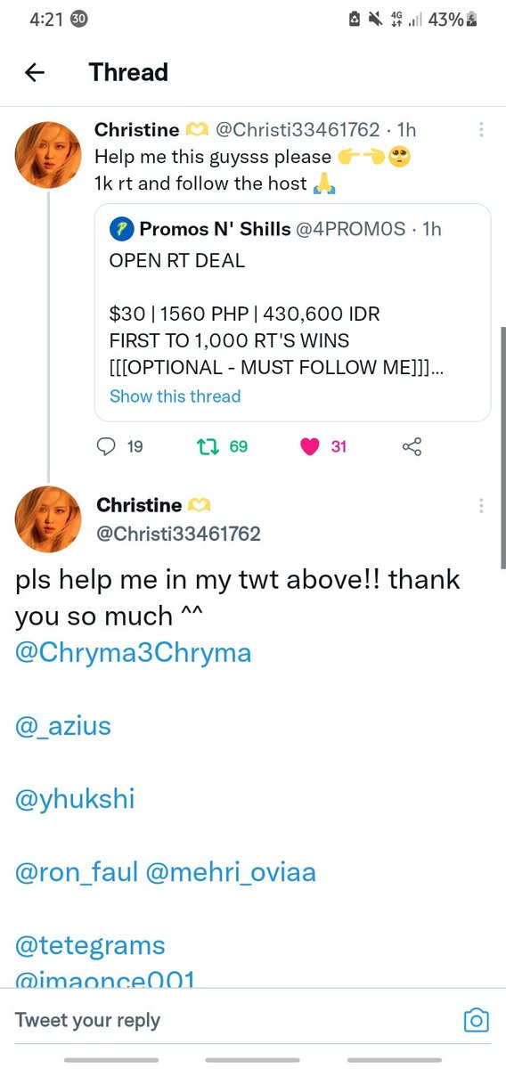 Chryma3Chryma's tweet photo. @Christi33461762 Done😊 https://t.co/wlIBYrm6GL