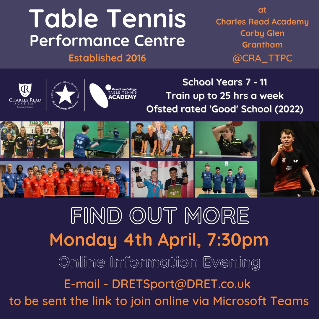 CRA_TTPC's tweet photo. Don't forget to join us on Monday night to see how our programme could support you in your development. 

Please retweet: @GCollege_TTA @ryanjenkins_tt @Daniellekelly02 @malteserpatty @AdamDennison17 @pdrinkhall @Tom_jarvis99 @CChandlers @TableTennisENG https://t.co/8pK1DG0PRN