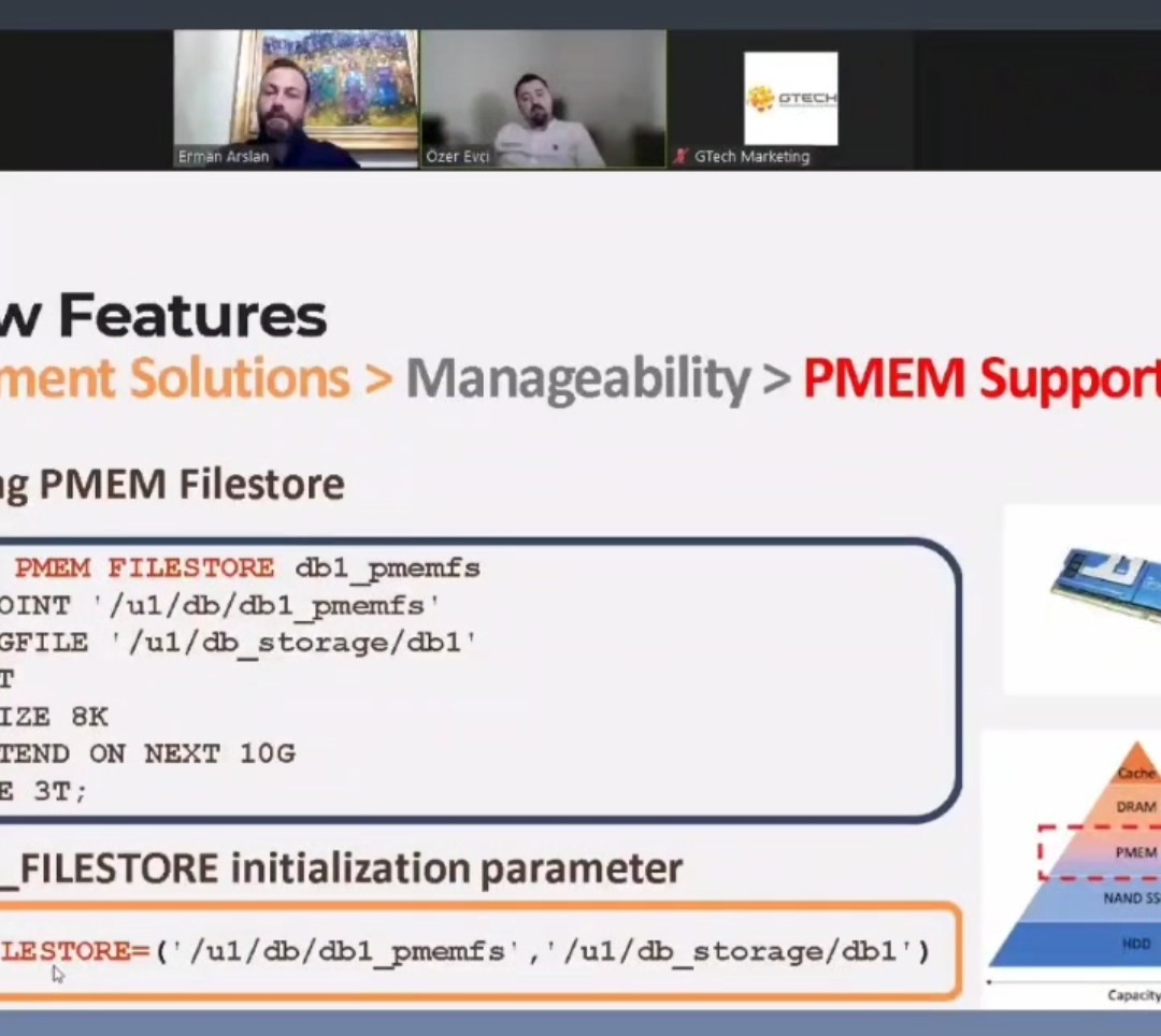 EAOracleAce's tweet photo. Waiting for #23C, testing those exciting features on #21C and sharing our knowledge with the community 👉#PMEM support, #blockchain tables, #inmemory hybrid scan, native #json data types, sql macros, javascript inside database and lots more on 21C. #oracle @oracleace https://t.co/vEh41qKwUY