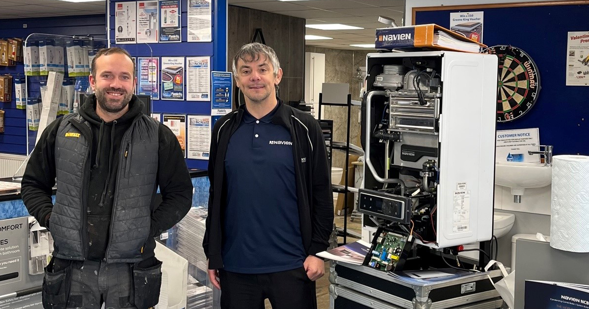 NAVIEN are discussing their range of water heaters and boilers at Plumbcity Bury St Edmunds this morning until 12pm. Pop in and learn more about the benefits of using their products. Snacks available. #Boilers #heating #plumbing