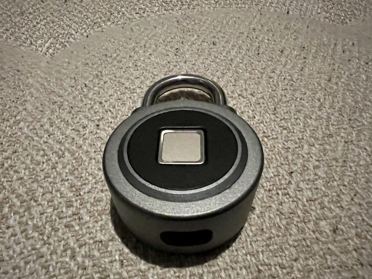 Bought an Oklok biometric lock for Ari because the kids at school kept guessing the PIN on his locker. This raises so many questions…