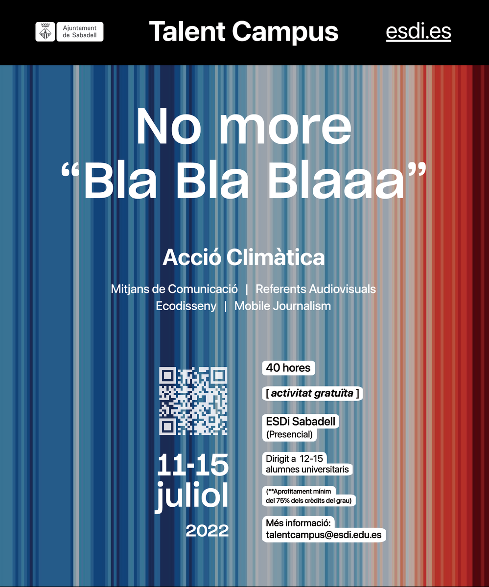 marinvizate's tweet photo. ♻ Obertes les inscripcions pel #TalentCampus d'#AccióClimàtica Sabadell 2022!
Aquest estiu participem en aquesta iniciativa amb una sessió de #PlayThinking, perquè el #joc i l'#actitudlúdica són acció, repte, propòsit i, sobretot, molta creativitat.
https://t.co/GIPyALQjwk https://t.co/ZJVjKsoCPX