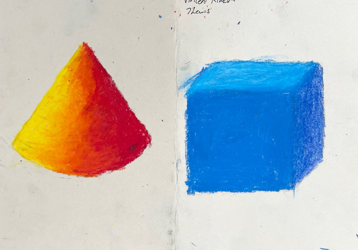 stigsarts's tweet photo. Congratulations to our Artists of the week 👨‍🎨
Vincent in Y7 For his fantastic 3D pastel shapes  🔺Tom in Y8 for his textural collage 🍂 Akot in Y9 For an extremely detailed skull drawing💀 and Daniel in Y10 for his scissors sketch ✂️ Great work all! ⭐⭐⭐⭐@St_Ignatius https://t.co/ufoYcNkNJd