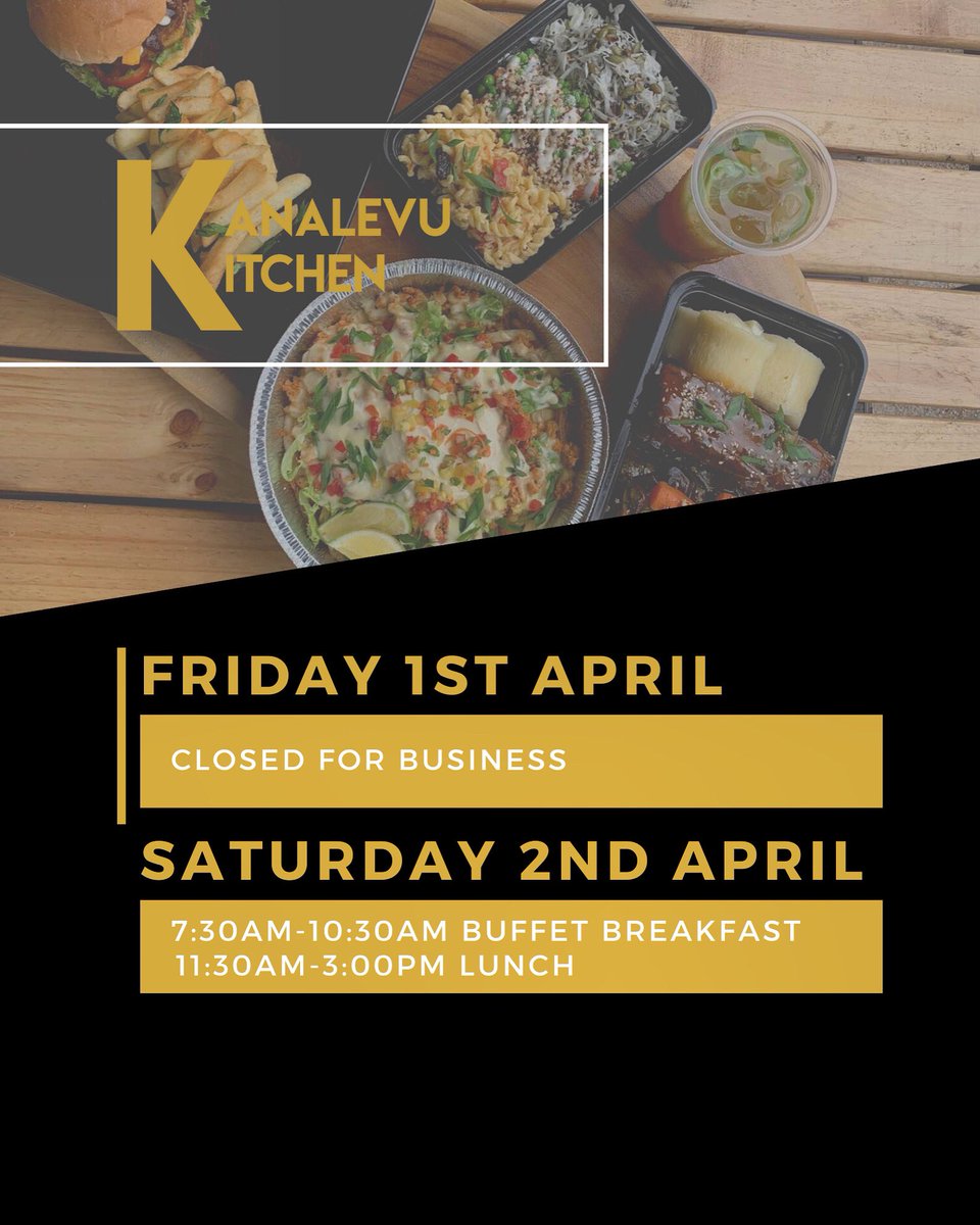 kanalevukitchen's tweet image. We’re closed for business tomorrow for an event, but we’ll open on Saturday morning with Buffet breakfast &amp;amp; seafood madness for lunch with live music!
We’ll have all the good stuff. Rourou Moci, lobsters, pakapaka, fresh seafood &amp;amp; all things #kusima 😊