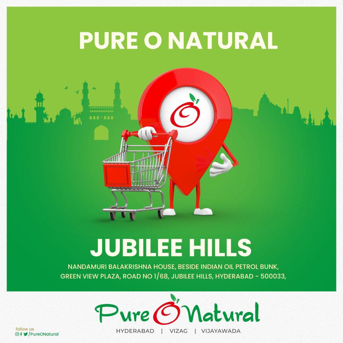 PureONatural_'s tweet image. Bringing the freshness everywhere. Move the cart to shop fresh fruits &amp;amp; vegetables at Jubilee hills.!!

#PureONatural #Fruits #Veggies #JubileeHills #Hyderabad #Vizag #Vijayawada