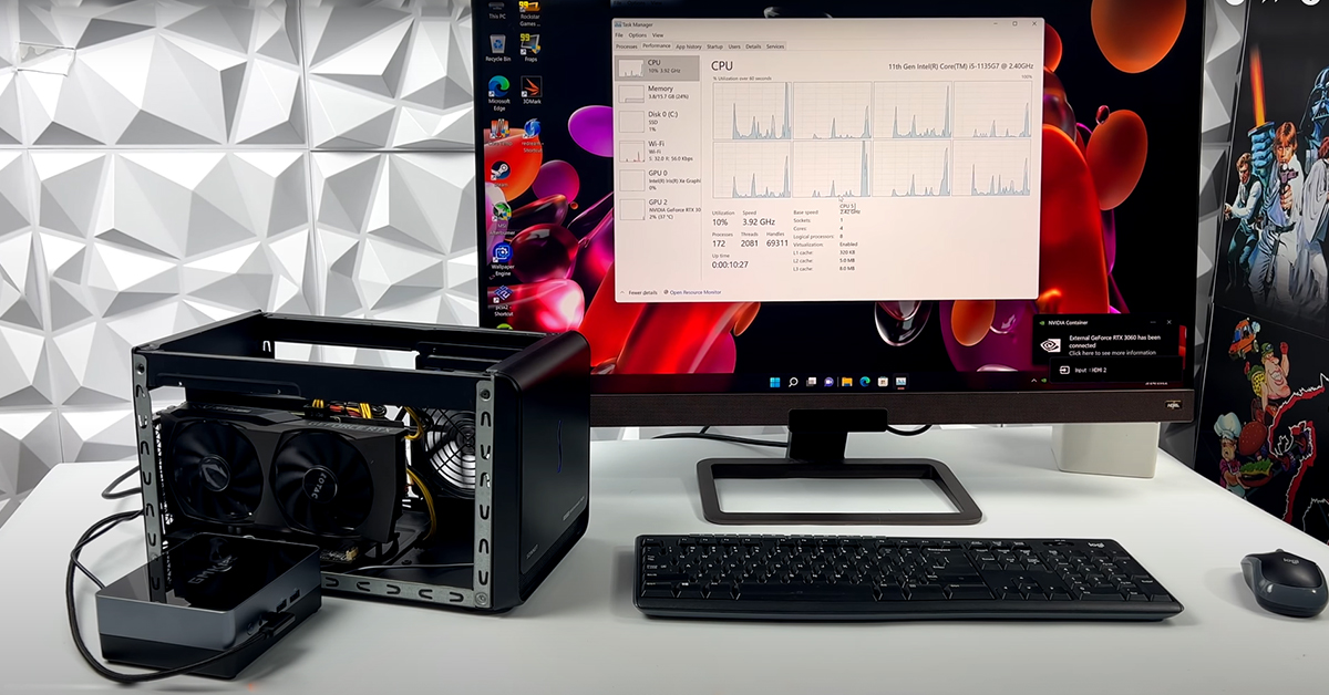 gmktecdotcom's tweet photo. 😎Testing Thunderbolt 4 on NucBox 2 Plus
😘Image credit Eta Prime
🛒Shop Now: https://t.co/GvbsG4NFCo
#minipc #thunderbolt4 #nucbox2plus #intel #irisxegraphics #1135g7 
ETA Prime's review video: https://t.co/Cdt1Zv84KQ https://t.co/a3FbHX10sa