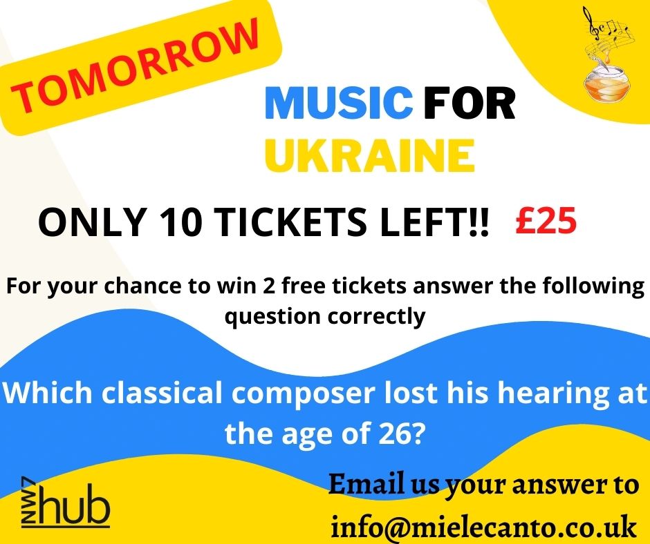 ONLY 10 Tickets LEFT!!

We are giving away 2 FREE tickets!
Just email your answer to info@mielecanto.co.uk

<a href="/nw7hub/">NW7hub</a> @insidemillhill @bigtimeacademy @millhilllibrary