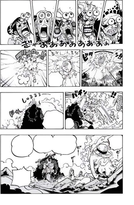 ルフィのギア5ニカの姿で髪服体の色が真っ白い理由 覇王色と武装色を纏い他に影響を与える自由な戦闘 ワンピース1045話 アニシラ