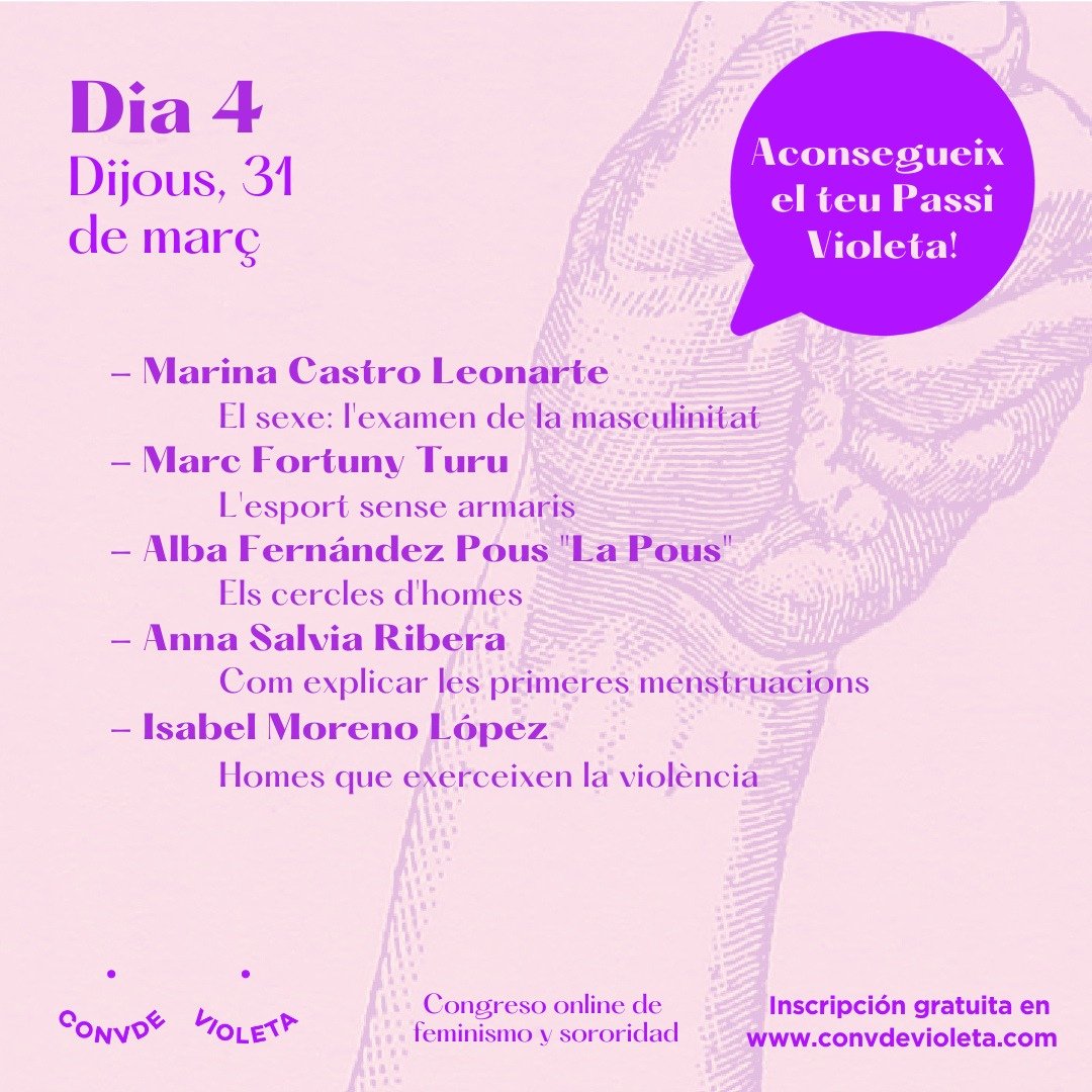 MarinaCastroPsi's tweet photo. AVUI
participo amb una ponència de sexualitat el divendres 31 ; Exàmen a la masculinitat 
 https://t.co/E4TqLeLXxu 
#masculinitat #feminisme #convdevioleta #sexologia #cumplir #bonsexe https://t.co/Z4giNWBUvN