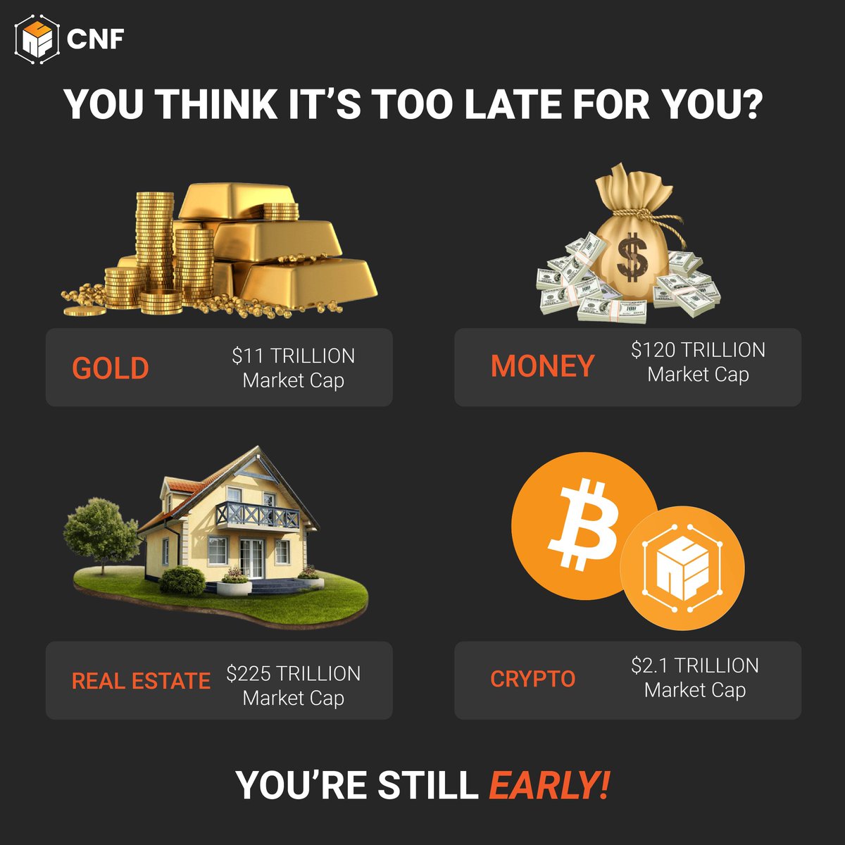 Cryptoneurnetw1's tweet photo. Don’t think that you’re too late for crypto. The right moment is right with you, act today!
Grab your chance, you are still too early!
#btc #startup #virtualmoney #cryptotrading #bitcoinmining #cryptowallet #cryptoplatform #cryptonews #bitcoinnews #cryptoneur #cnf https://t.co/g06oRQqcXJ