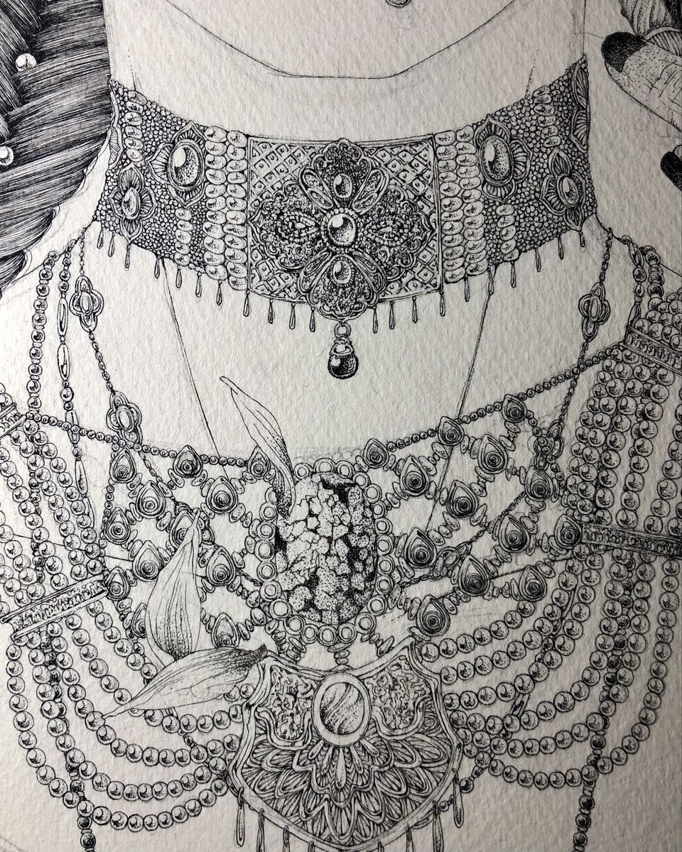 今日はこれにて。1周目の終わりが見えてきた!
#ペン画 #丸ペン #絵 #制作過程 #art #illustration #drawing #wip