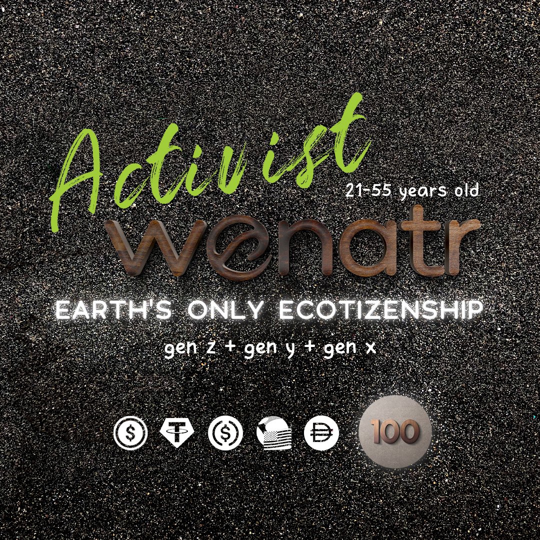 Genus.Activist is an early discovery opportunity, exploring Earth’s Only Ecotizenship, enabled by Web3 + Conserve3

#wenatr #wenature #ecotizenship #weAREnature #ecotizens #ecotzn #fervourFORlife #ecologicalcitizenship #1b2040ecotzn