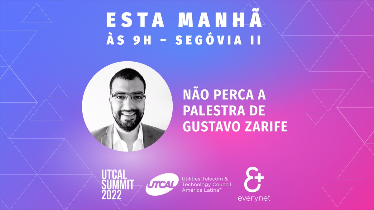 EverynetIoT's tweet photo. Não perca a palestra de Gustavo Zarife sobre “IoT Aplicado ao Setor Elétrico: Casos Reais, Oportunidades e Desafios” esta manhã às 9h – Segóvia II

#UTCAL #BitsBillionsandCents #LoRaWAN #Everynet #LoRa #IoT https://t.co/mMx6RdXjma