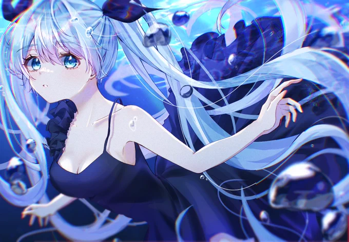 深海少女
          #初音ミク   #イラスト 