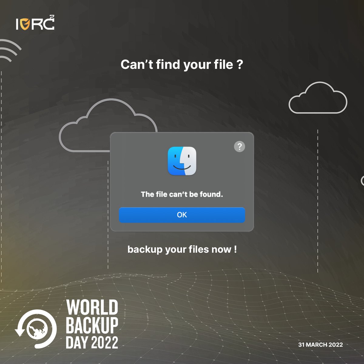 IGRC_2's tweet photo. Don't be an April Fool. “Never leave your important files unattended and without backup….. Save them and take their backup without fail…. Happy World Backup Day.” #worldbackupday2022 #backupday #CyberSecurity #techtips https://t.co/8Oa0MMeV9B