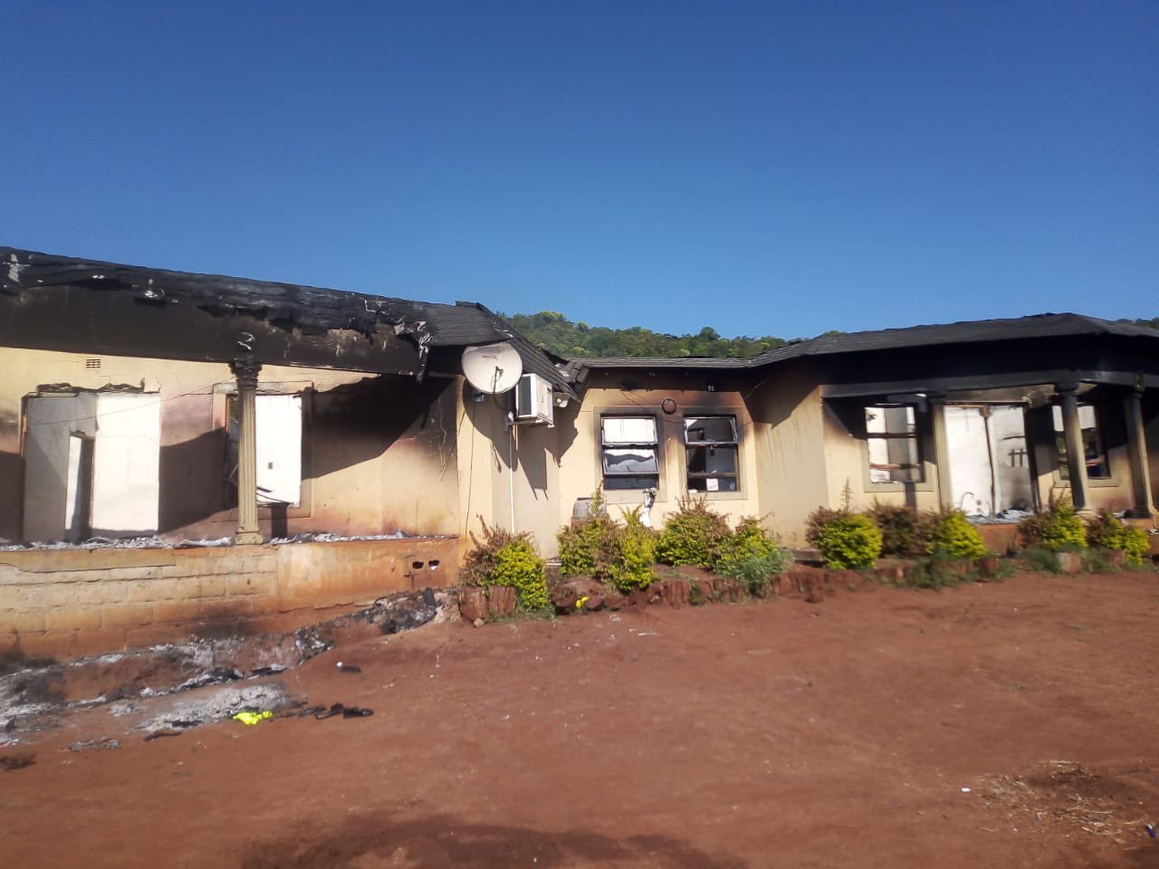Swazi News on Twitter "The remains of MP Scorpion Nxumalo’s house that
