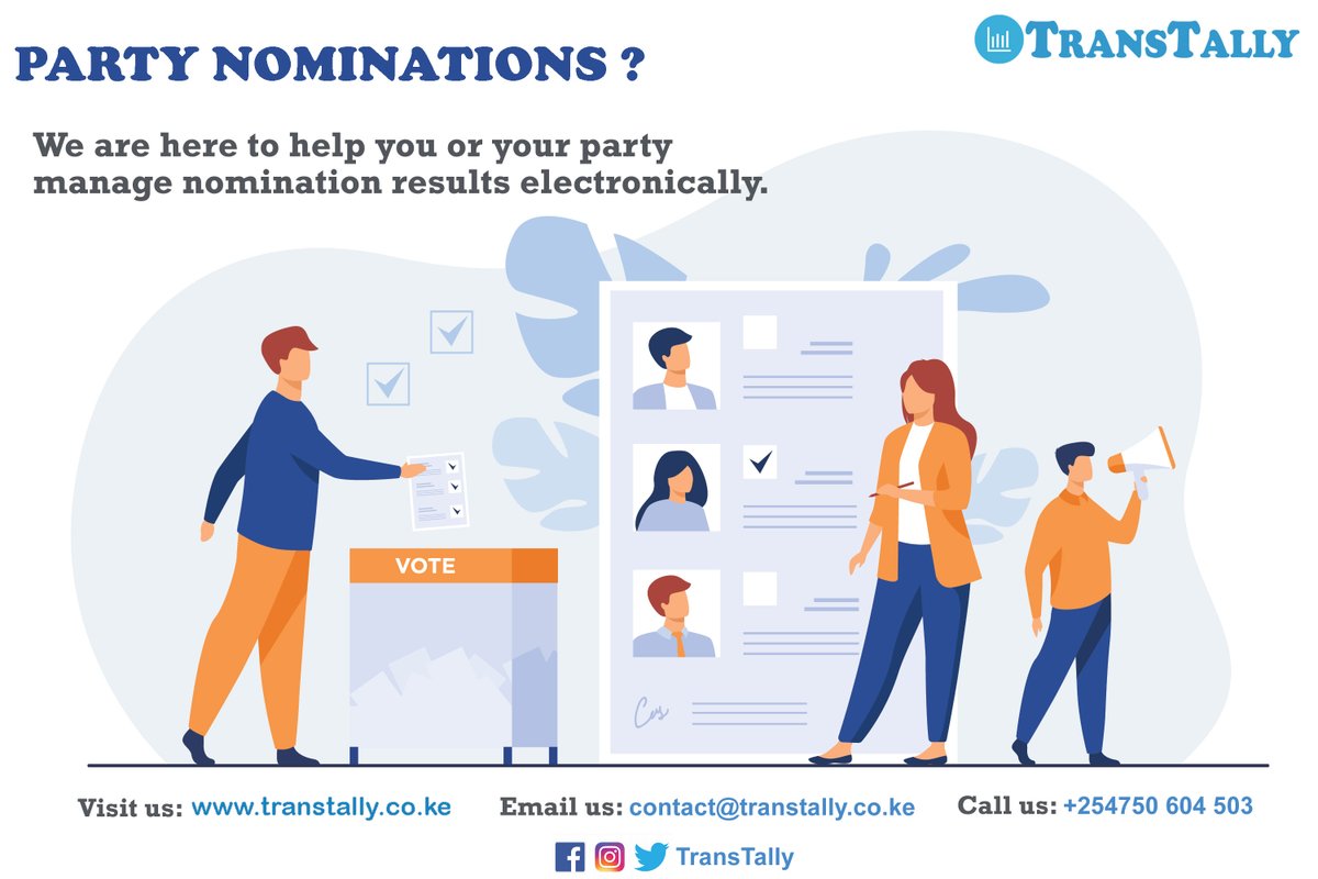 Trans_Tally's tweet photo. 1/2
Outcome of political party nominations determine the flagbearer of the subject party. In some regions, winning party nominations gives aspirants serious advantage over other possible candidates.

It is therefore paramount that party aspirants put every effort https://t.co/DYgqOrCQm5