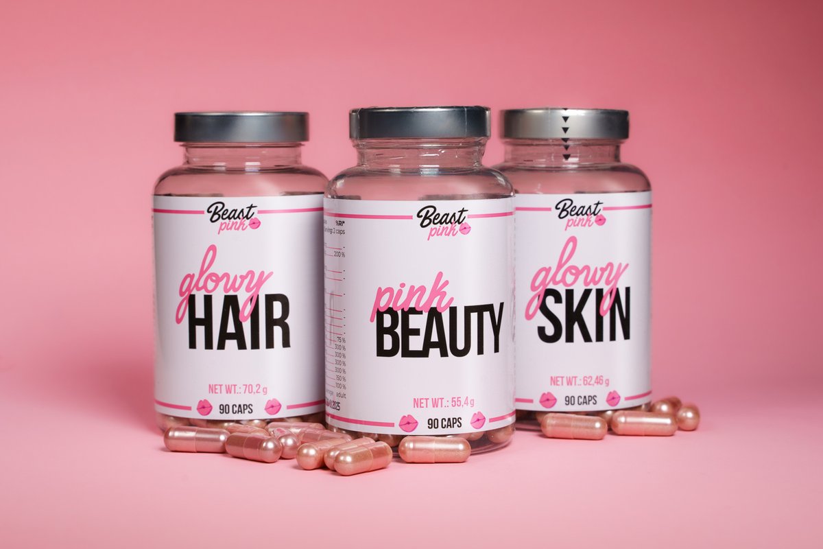 BeastPink 🎀 is our subbrand and the second best-selling brand on our e-shop! It´s portfolio consists of almost 50 #products, and we're still far from being done expanding it!  Some of the latest BeastPink products include, for example Glowy Skin, Pink #beauty or Glowy Hair.✨