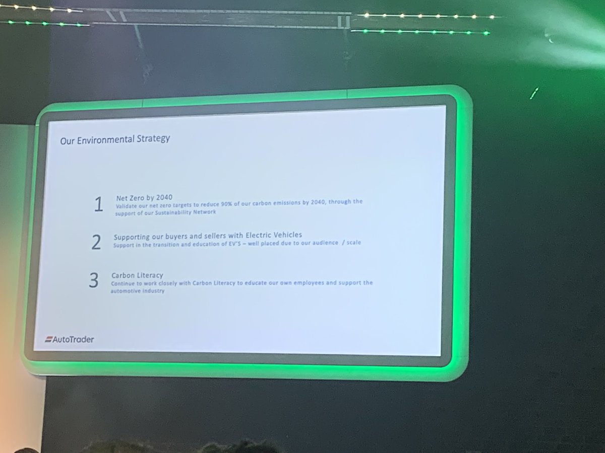 Hearing from Jen Wilson from @AutoTrader_UK on their sustainability journey. #CIMSummit 

Employee engagement and buy-in is essential to drive change. It all begins with educating ourselves and then our audiences! 💚 Industry collaboration is key to share best practice.