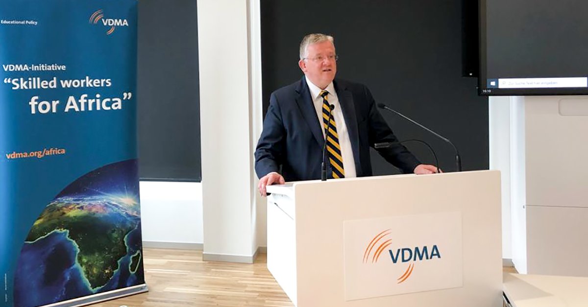 High-ranked guests: VDMA welcomes ambassadors Masire-Mwamba #Botswana and <a href="/YusufTuggar/">Hon. Yusuf Maitama Tuggar</a> #Nigeria to talk about the successful VDMA Initiative #SkilledWorkers for #Africa. vdma.org/skilled-worker… <a href="/NigeriaBerlin/">Nigeria Embassy Berlin Germany</a> <a href="/BotswanaGermany/">🇧🇼|🇩🇪Botswana Embassy-Germany</a>