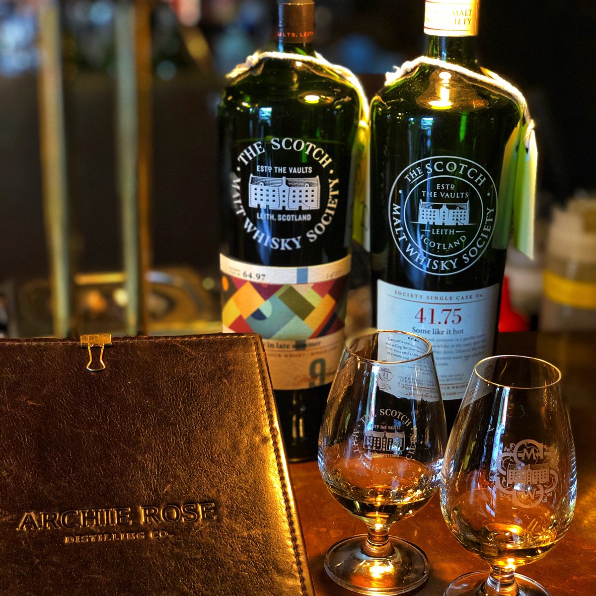 WhiskyIsMyJam's tweet photo. Visiting the local #SMWSpartnerbar is a must when on tour. Thanks @archierosesyd for the memorable @SMWS_Australia drams 👌🏻🥃 41.75 Some like it hot 57.8% &amp; 61.47 A sunny day in late summer 60.7% #SMWS #SydneyAustralia #ScotchMaltWhiskySociety #NaturalCaskStrength #WhiskyIsMyJam https://t.co/LWhxSFx4yD