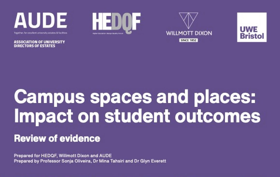 unidesignforum_'s tweet image. See the report of the 1st year of our work examining the impact of the built environment on student outcomes at hedqf.org/resources-cate…
Interested in the next steps?  We’ll be considering informal/social and green spaces. To get involved contact admin@hedqf.org