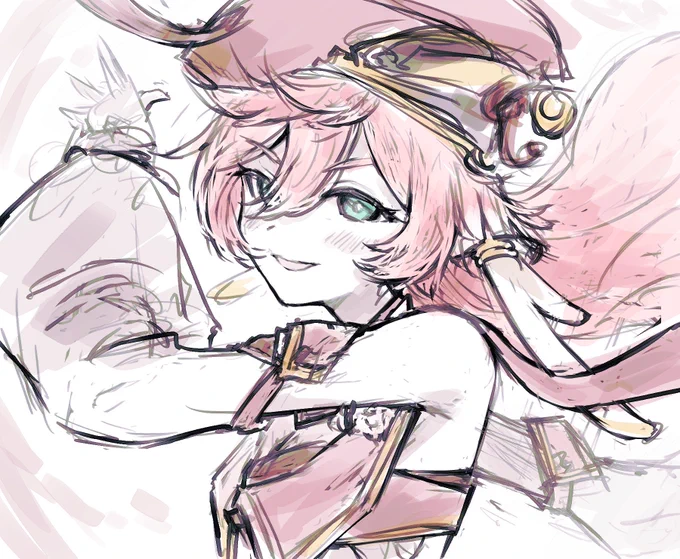 #今月描いた絵を晒そう
サイヤの日描いて力尽きました… 