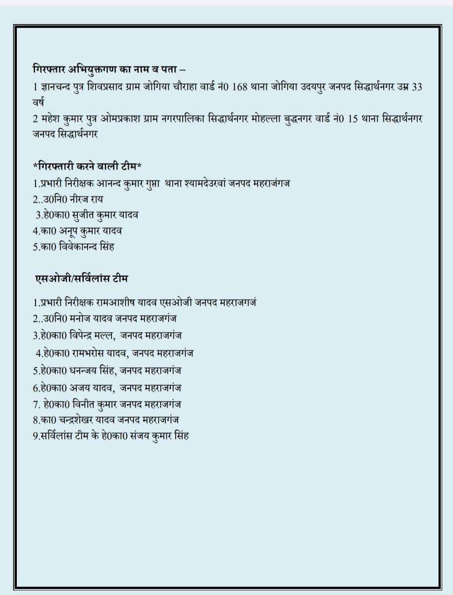 एसओजी टीम व थाना श्यामदेउरवां पुलिस की संयुक्त कार्यवाही में आईडियल ज्वैलरी शॉप की दूकान से हुई लूट/चोरी की घटना का सफल अनावरण,अभियुक्त गिरफ्तार व कब्जे से 05 अदद सोने की चैन व सोने का गुटखा वह अन्य सामान बरामद।