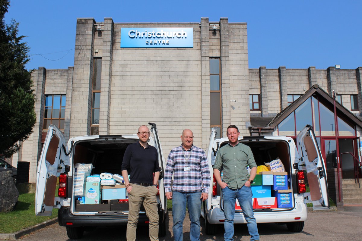 We're happy to have helped <a href="/ChristchurchNP/">Christchurch Newport</a> a Newport south wales foodbank by donating a whopping 835 kilos of food, which will lead to 100s of meals being provided to the local community! Next stop, Telford.