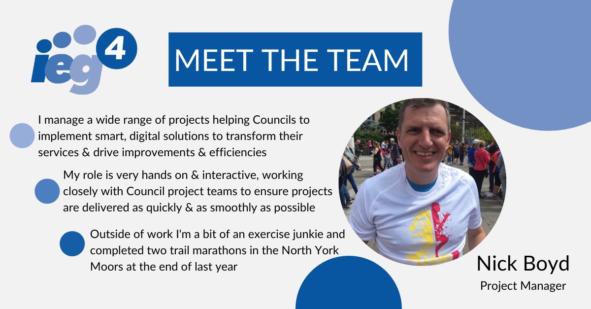 IEG4's tweet photo. Meet Nick Boyd, Project Manager at IEG4. Nick embodies the company tagline, #WeDoTricky & is passionate about helping local councils achieve their #DigitalTransformation by putting #CitizensFirst. Get to know Nick a little more and read three facts about Nick and his role at IEG4 https://t.co/wftMySqZKb