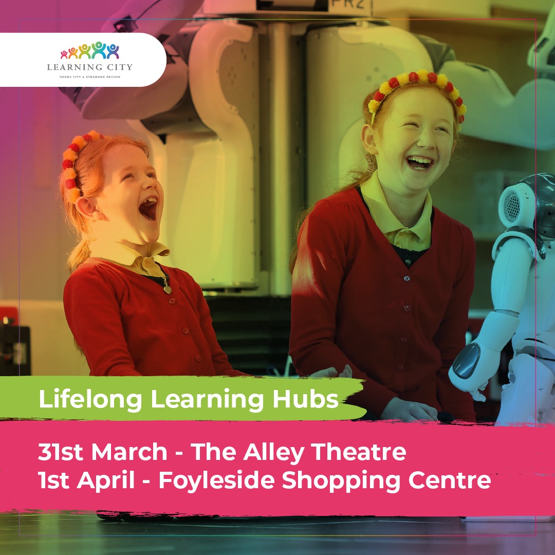 learningcityds's tweet photo. Every day is a school day, and there are always opportunities to learn something new 🧠 Come to The Alley Theatre, Strabane today between 12pm-5pm and experience fencing, dog grooming, VR & more!
Find out more: https://t.co/WSxfAmMYC8
#LearnForLife #LearningCityDS @WhatsonDS https://t.co/CladAHzzRc